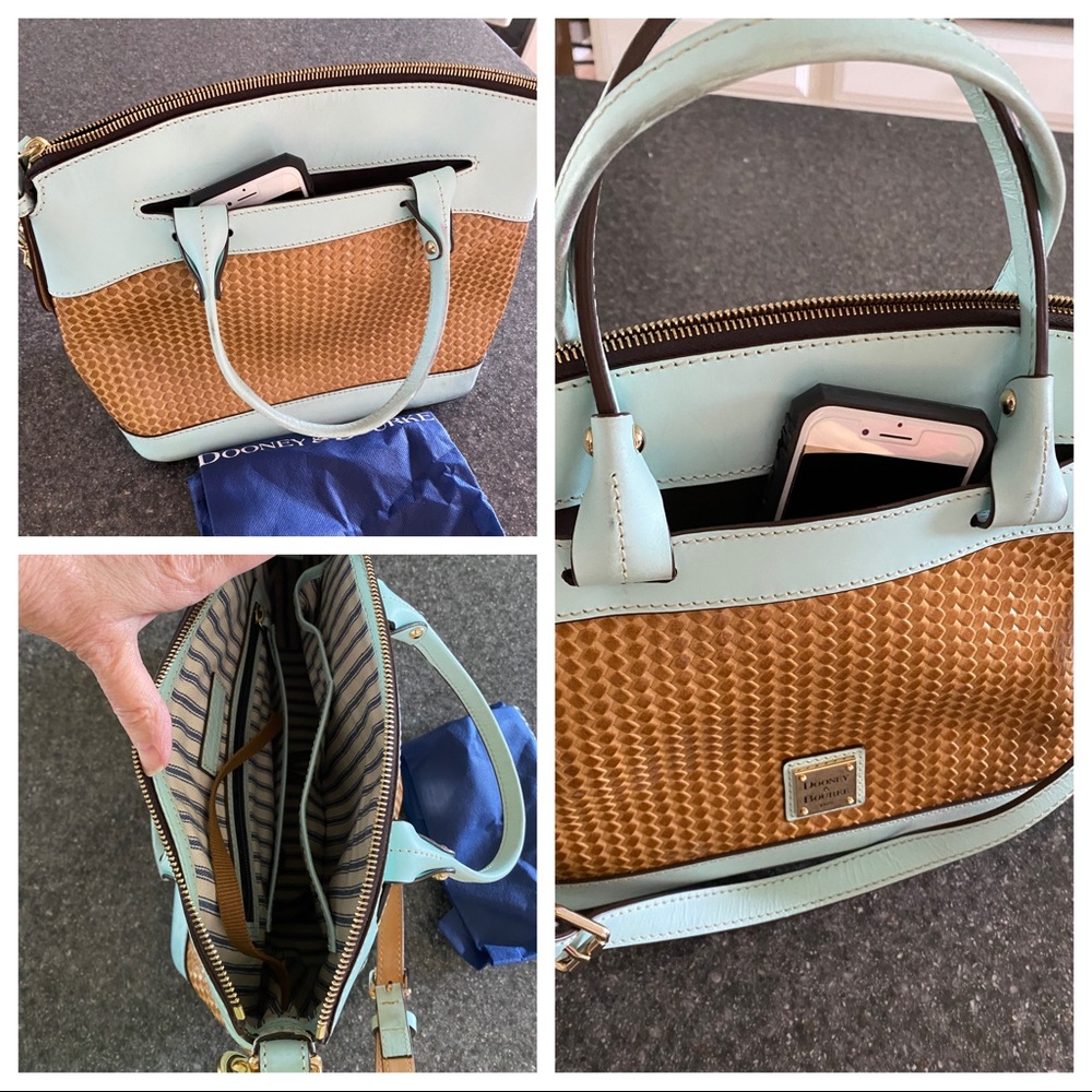 Dooney & Bourke Embossed Leather Satchel